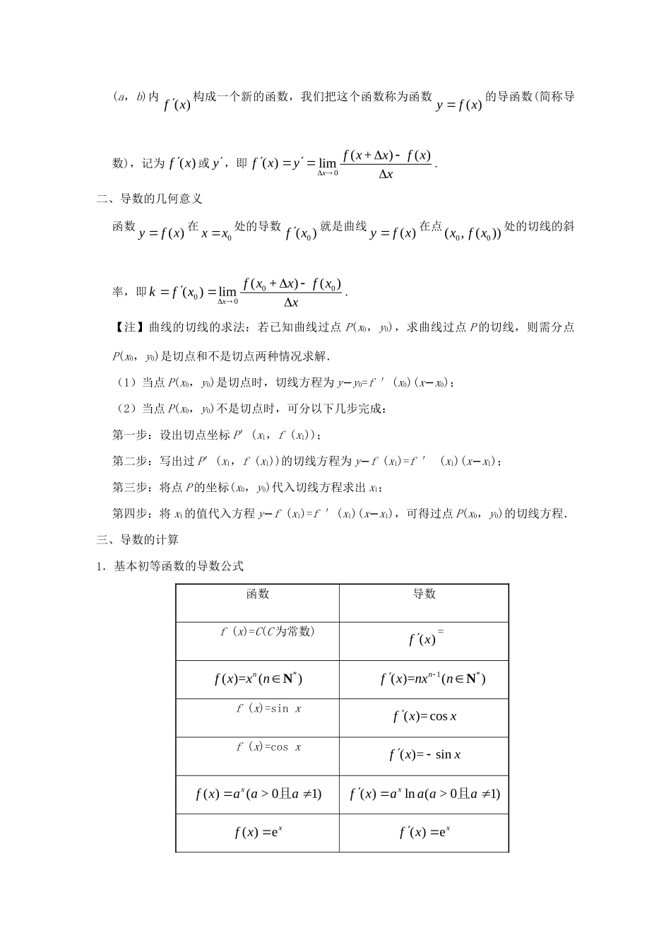高考数学 考点一遍过 专题11 导数的概念及计算（含解析）理试题_第3页