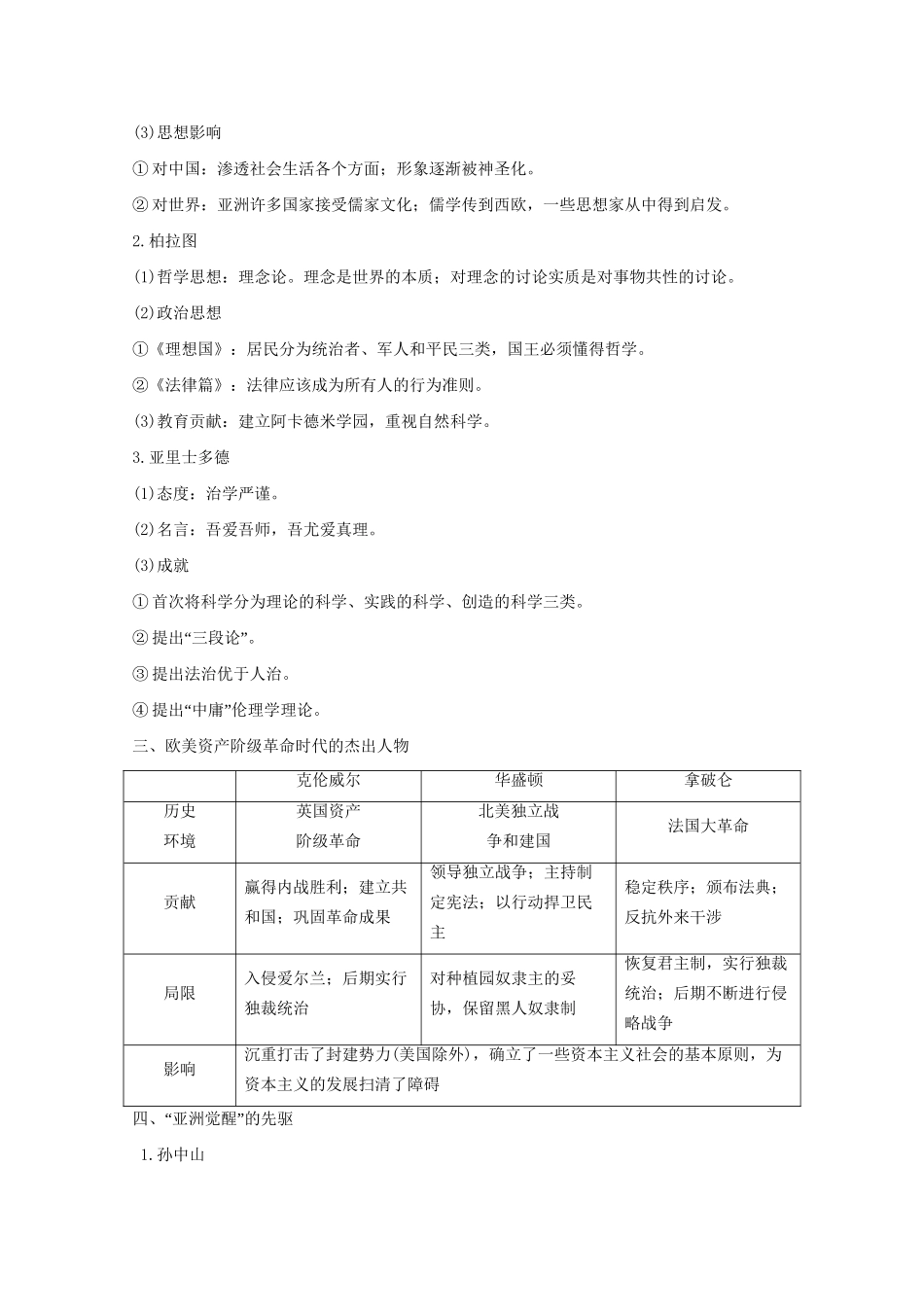 高考历史 考前三个月 第一部分 专题四 中外历史人物评说（含解析）试题_第2页