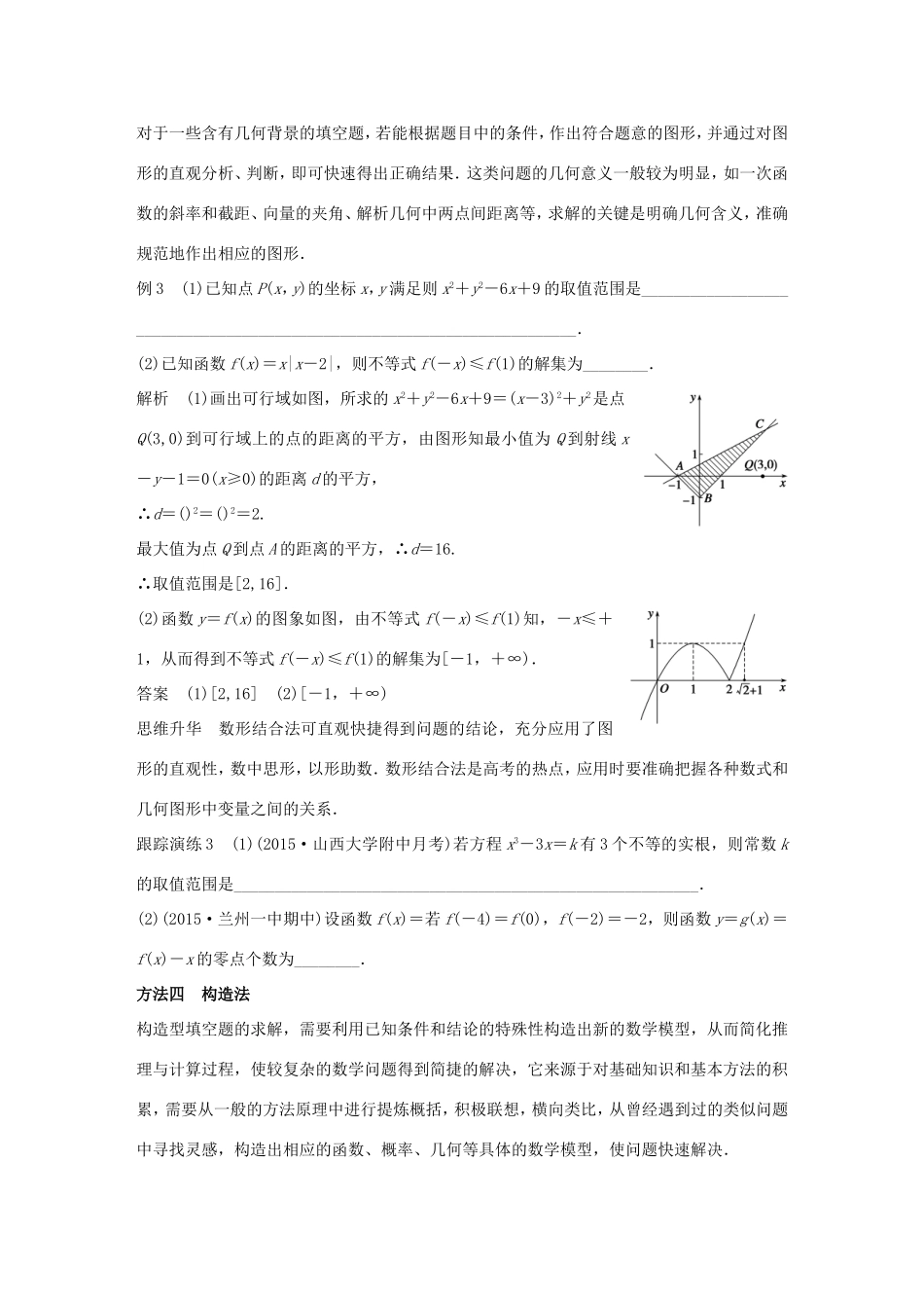 高考数学大二轮总复习  第二篇 第2讲 填空题的解法技巧试题_第3页