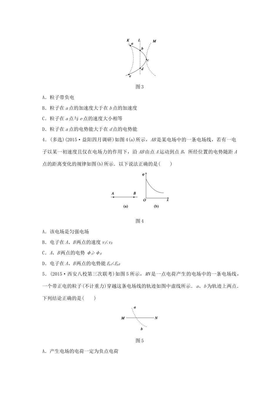 高考物理考题型集训 第5题 预测题型2 带电粒子在匀强电场中的运动试题_第2页