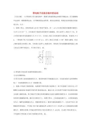 高考物理一轮复习 第10章 磁场 微专题56 带电粒子在组合场中的运动试题