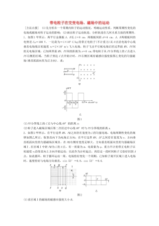 高考物理一轮复习 第10章 磁场 微专题57 带电粒子在交变电场、磁场中的运动试题