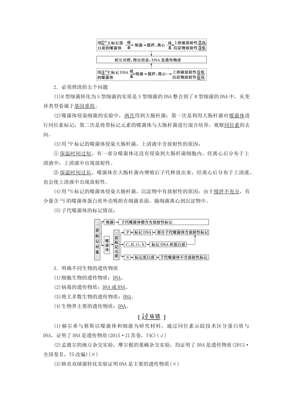 高考生物二轮复习 专题三 遗传讲义试题_第2页