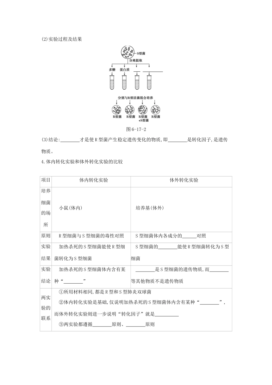 高考生物优选大一轮复习 第6单元 遗传的分子基础（第17-19讲）练习（含解析）试题_第2页