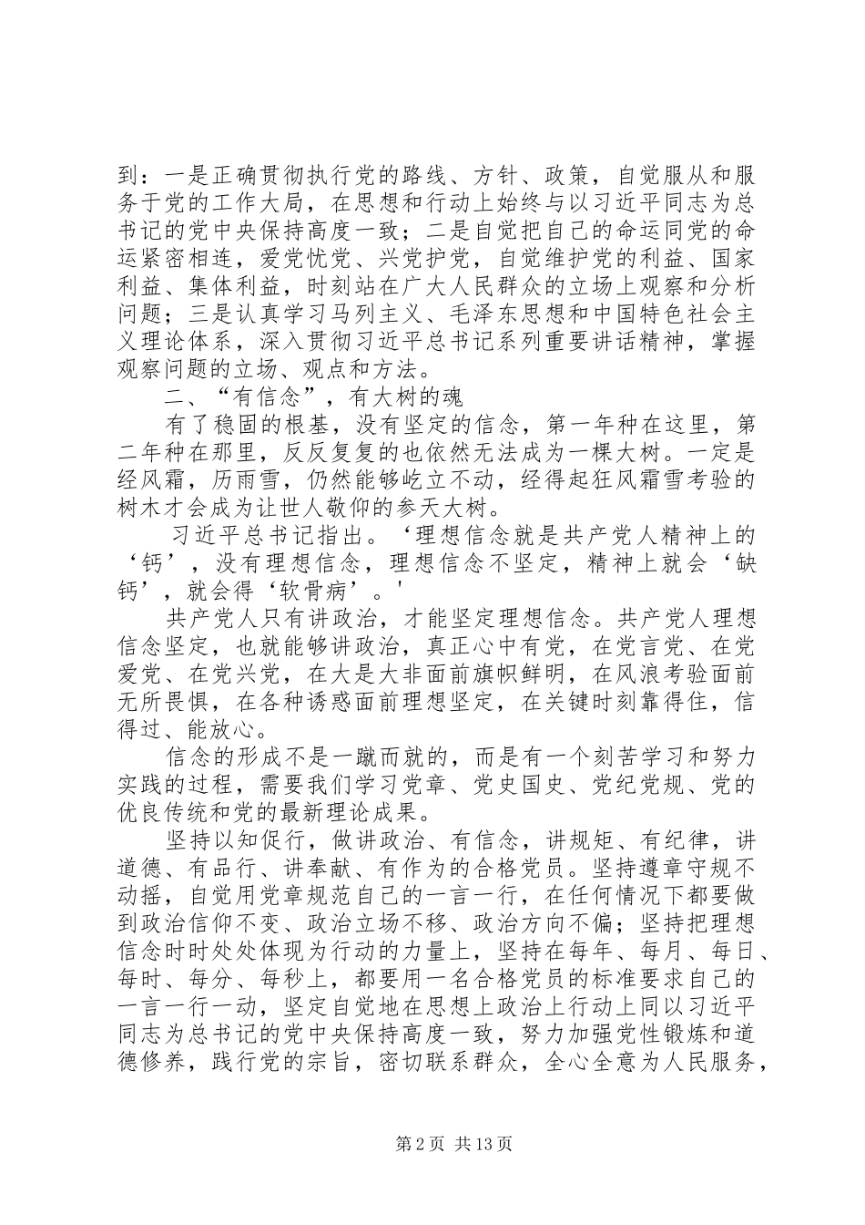 讲政治有信念做合格党员_第2页