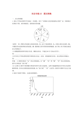 高考语文二轮复习 第六章 语言表达和运用 对点专练15 图文转换试题