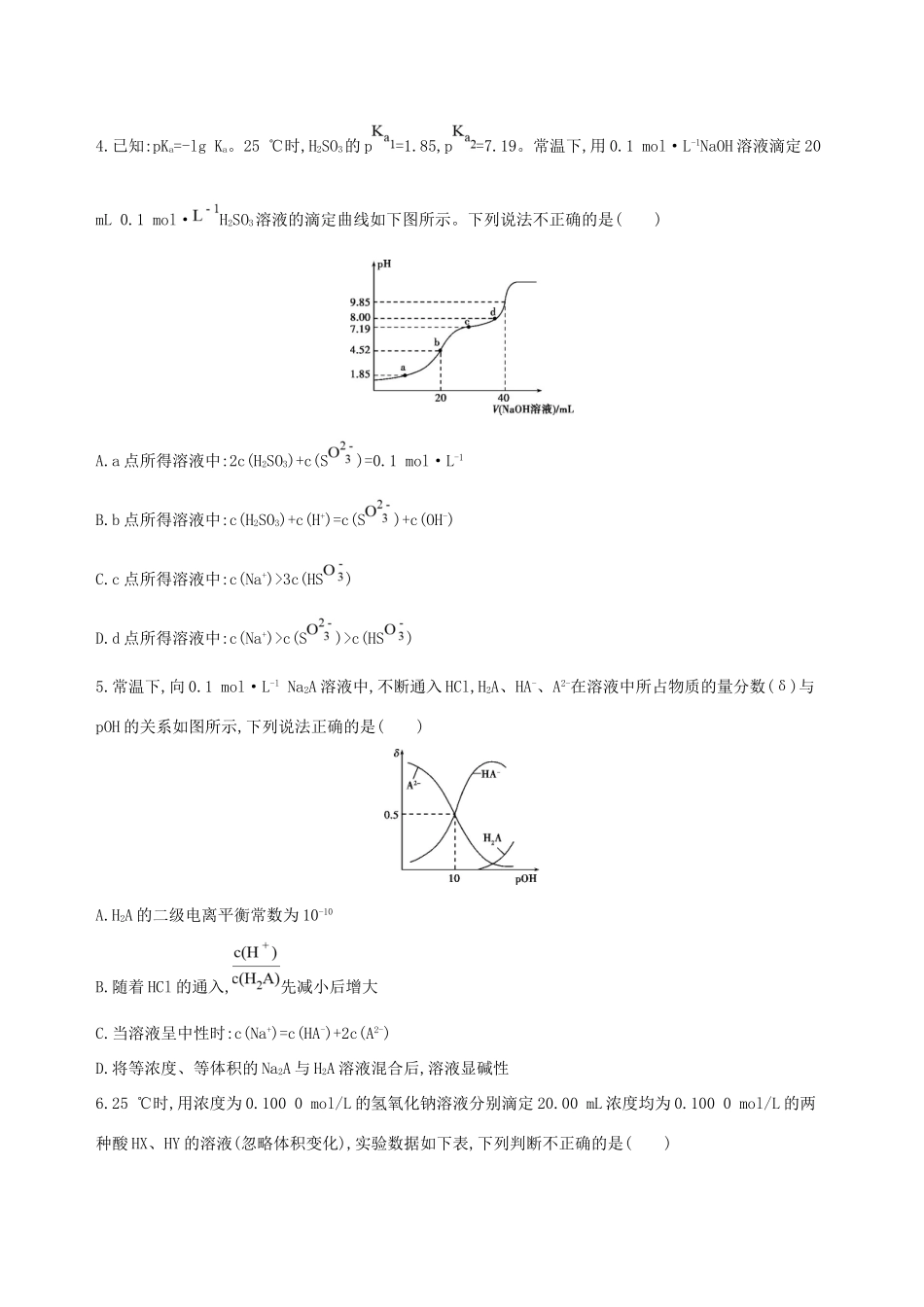 高考化学一轮复习 热点题型十一 溶液中的离子平衡作业试题_第2页