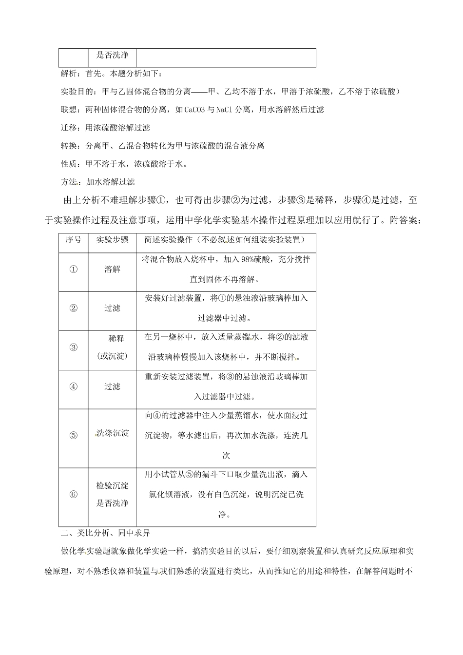 高三化学 考前复习《高考化学实验题特点及解法》_第2页