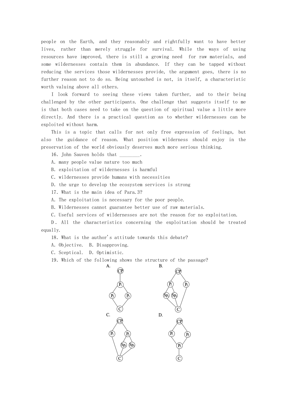 届高考英语一轮复习方案 作业手册（24） Unit 4 Making the news（含解析） 新人教版必修5_第3页