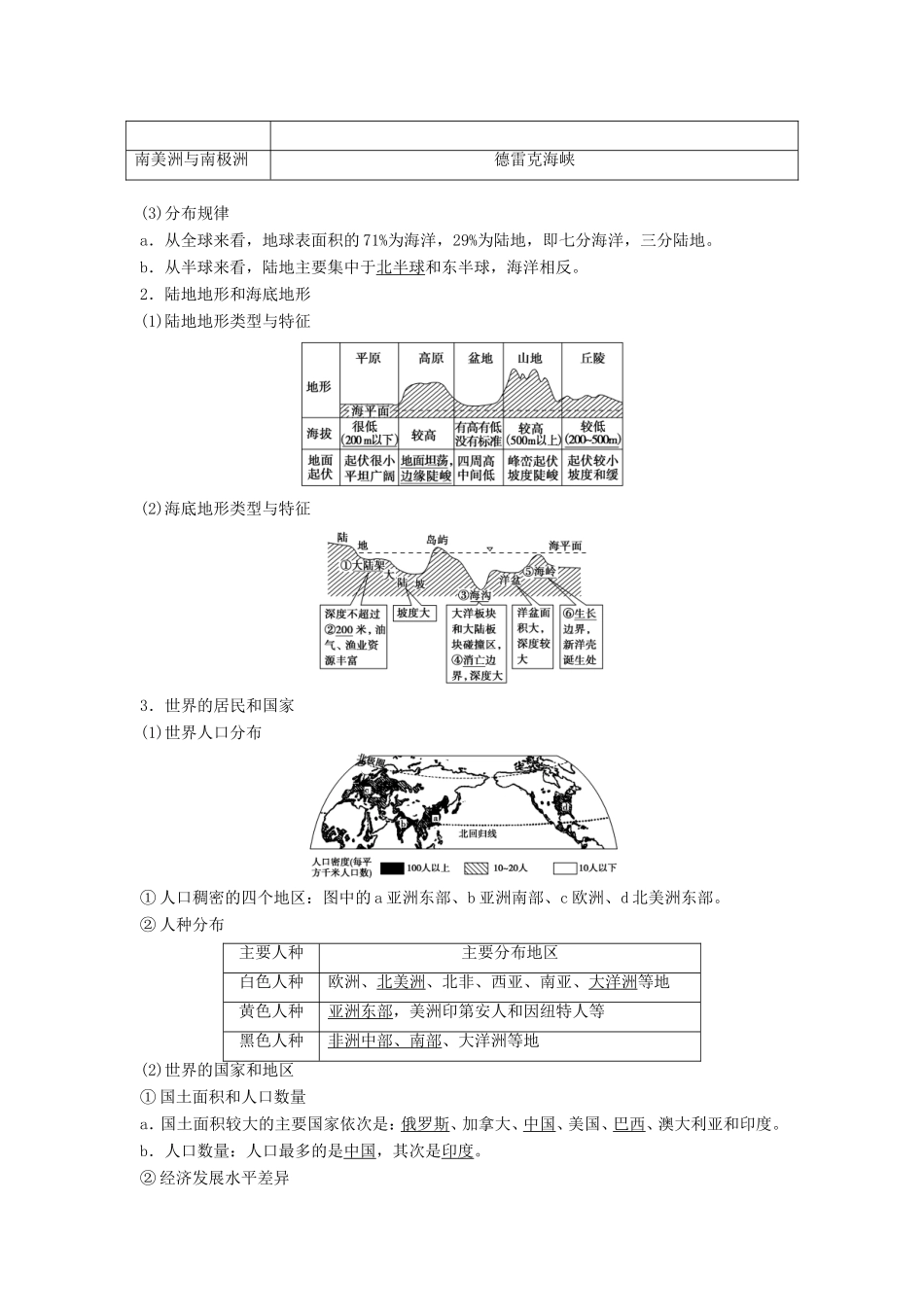 高考地理一轮复习 第十七章 世界地理讲义-人教版高三地理试题_第2页