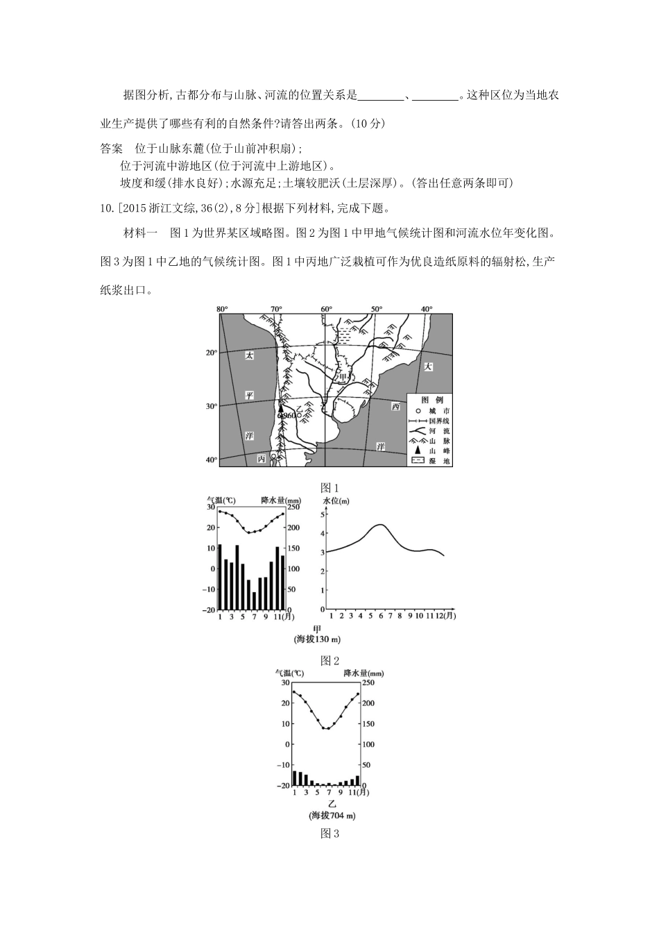 高考地理一轮复习真题汇编 第十二单元 农业地域的形成与发展-人教版高三地理试题_第3页