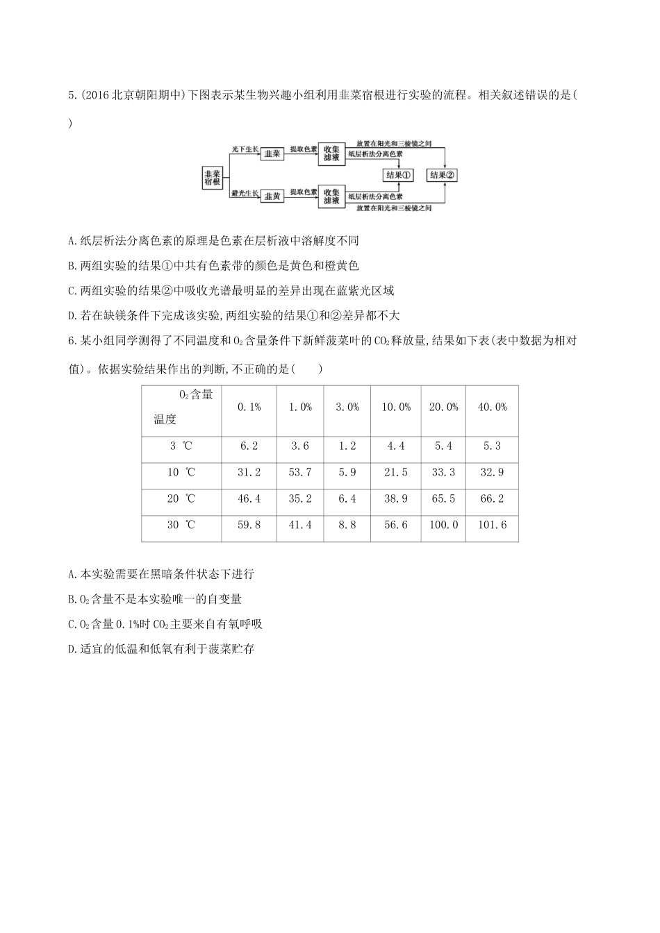 高考生物一轮复习 第9单元 生物技术实践 第31讲 实验与探究夯基提能作业本-人教版高三生物试题_第2页