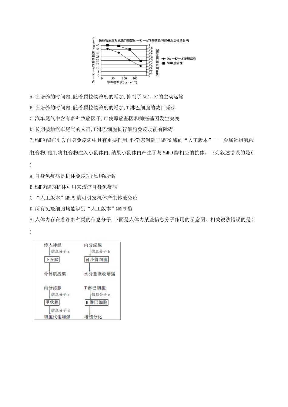 高考生物一轮复习 精练16 明辨概念、理解过程比较分析免疫调节问题-人教版高三生物试题_第2页