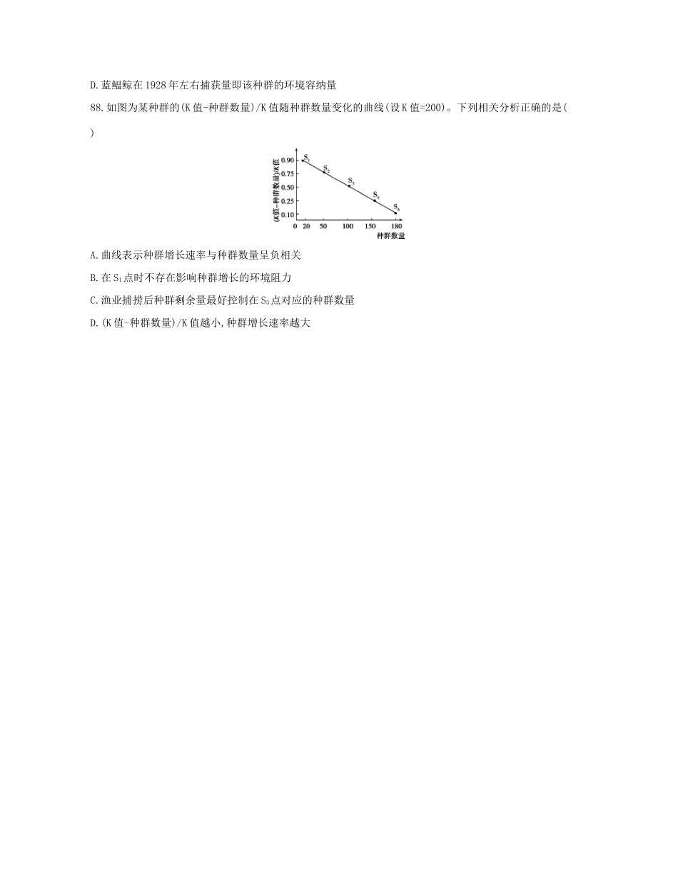 高考生物一轮复习 专题四十四 有关“种群数量变化曲线”-人教版高三生物试题_第2页