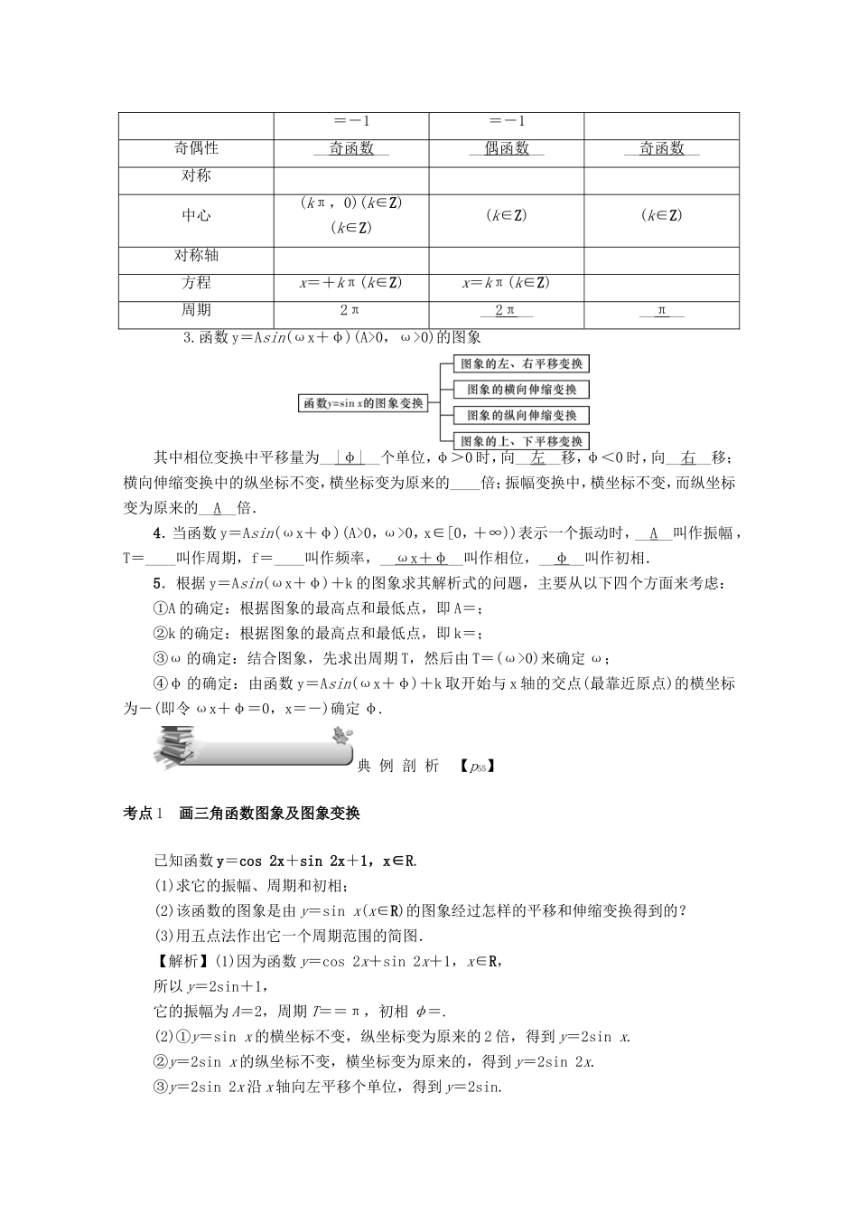 高考数学总复习 第四章 三角函数、平面向量与复数 第23讲 三角函数的图象与性质练习 文（含解析）新人教A版-新人教A版高三数学试题_第3页