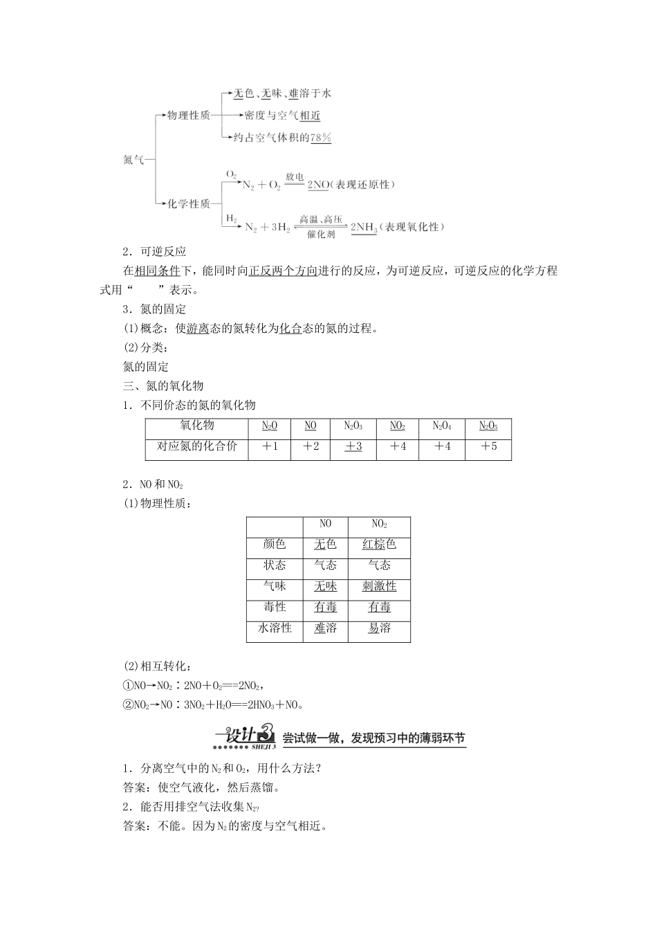 高中化学 3.2 氮的循环练习（含解析） 鲁科版必修1_第2页