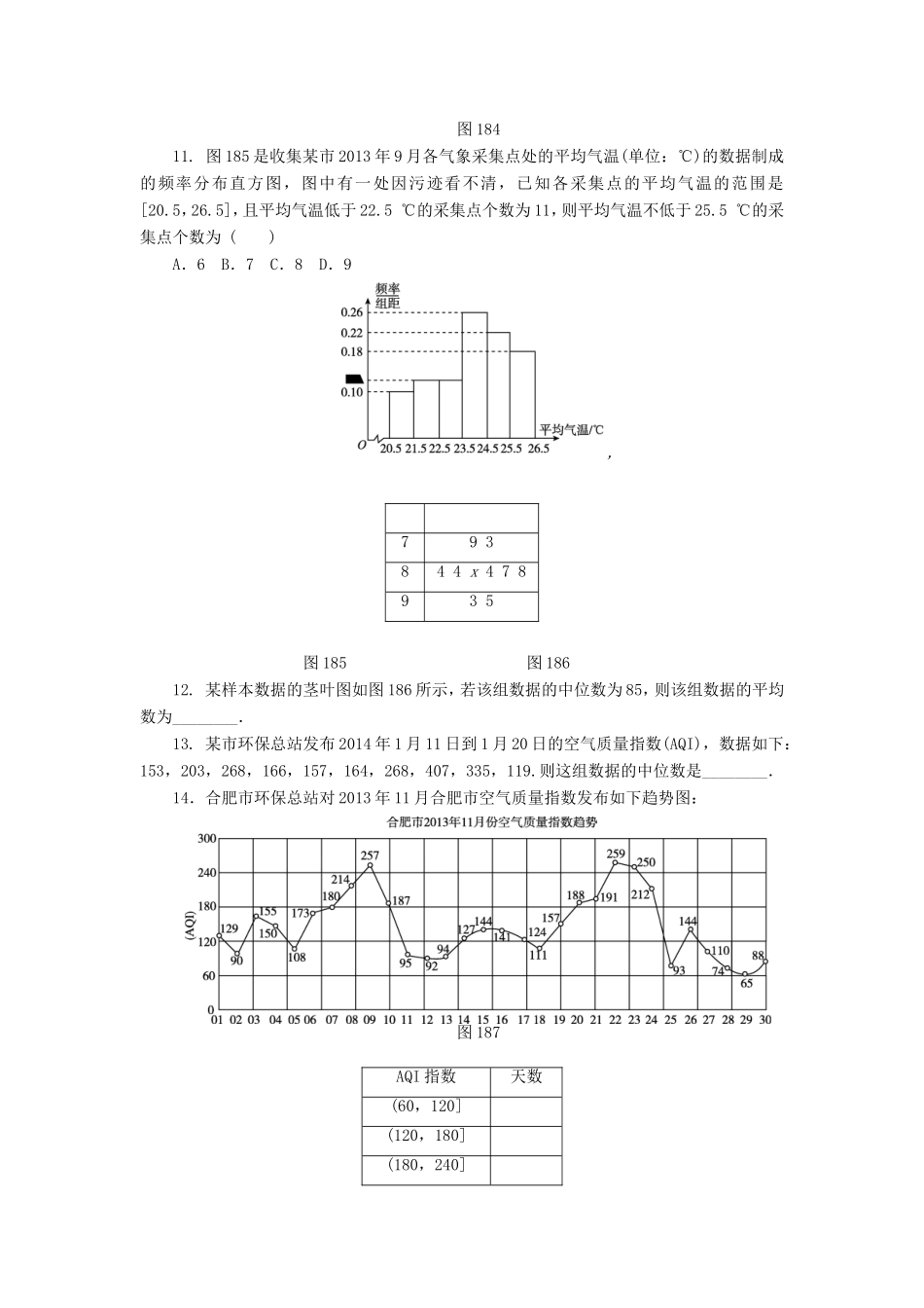 高考数学二轮复习 专题十八 统计与统计案例练习 理-人教版高三数学试题_第3页