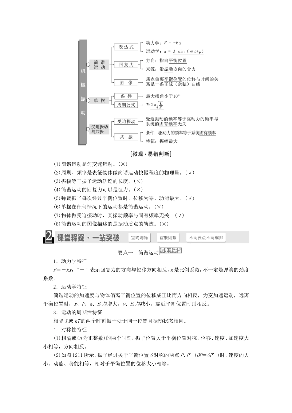 高考物理一轮复习 第十二章 波与相对论章节同步练习（选修3-4）-人教版高三选修3-4物理试题_第2页