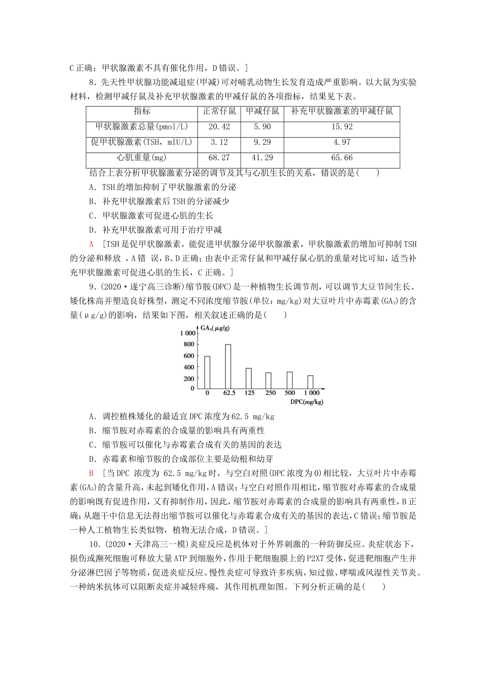 高考生物二轮复习 专题限时集训4（含解析）-人教版高三生物试题_第3页