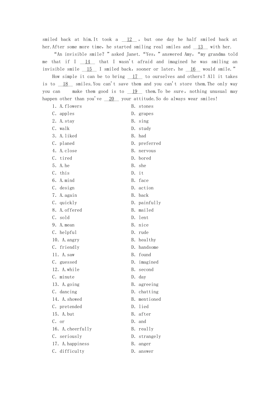 高中英语 Module 5 Great People and GreatInventions of Ancient China Introduction & Reading and Vocabulary课时作业 外研版必修3_第3页