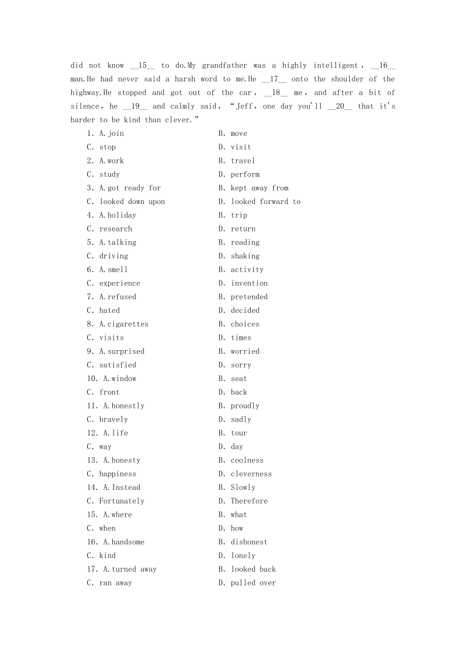 高中英语 Module 5 Newspapers and Magazines Introduction & Vocabulary and Reading课时作业 外研版必修2_第3页