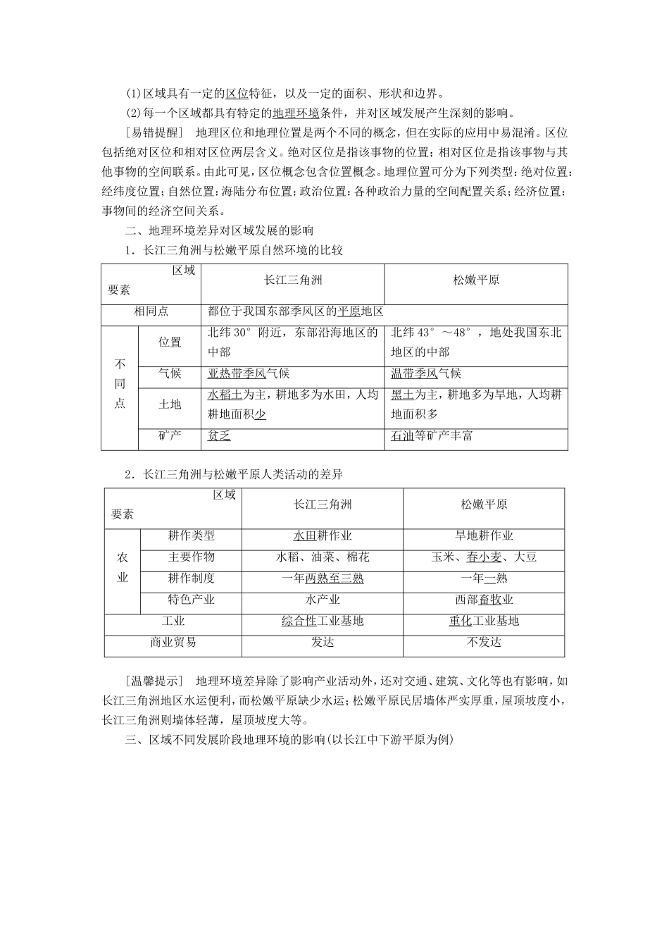 高考地理总复习 第十二章 地理环境与区域发展讲义（含解析） 鲁教版-鲁教版高三地理试题_第2页