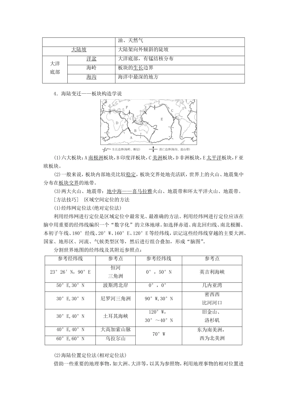 高考地理总复习 第十六章 第一讲 世界地理概况讲义（含解析） 鲁教版-鲁教版高三地理试题_第3页