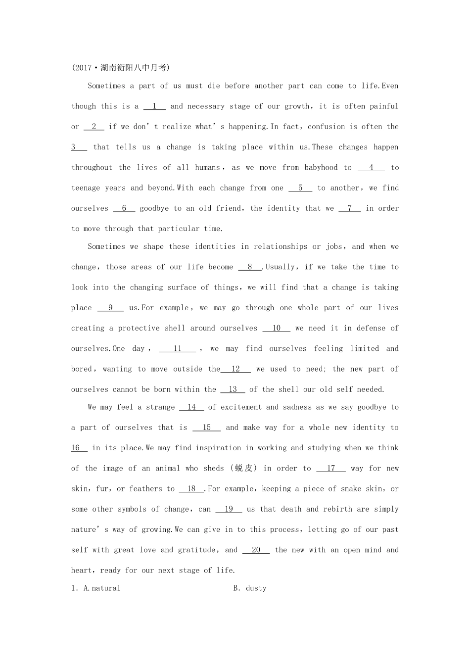 高考英语总复习 微专题训练 第13练 旅游与交通（一）-人教版高三英语试题_第3页