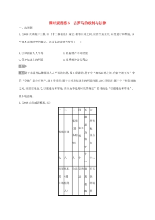 高考历史大一轮复习 第2单元 古代希腊、罗马和近代西方的政治制度 课时规范练6 古希腊的民主政治 岳麓版-岳麓版高三历史试题