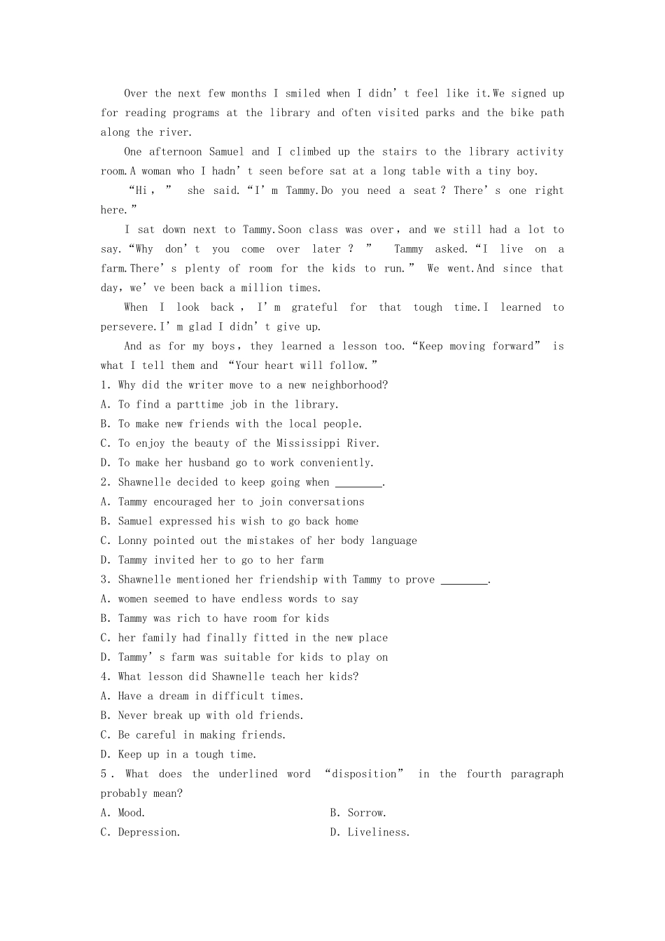 高考英语总复习 微专题训练 第38练 生活起居类-人教版高三英语试题_第3页