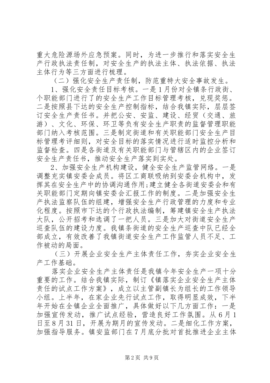 2024年安全生产总结及明年计划_第2页