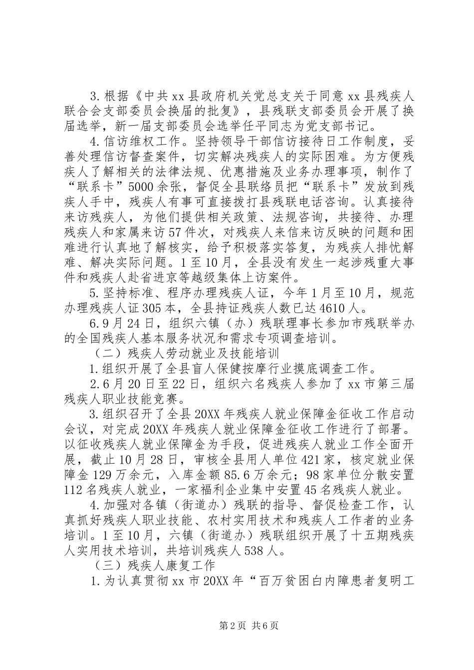 2024年残联工作总结_第2页