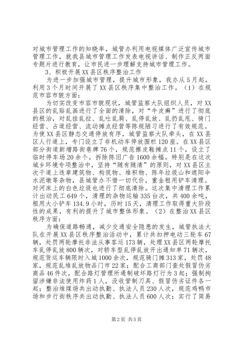 2024年城管办工作总结及工作计划_第2页