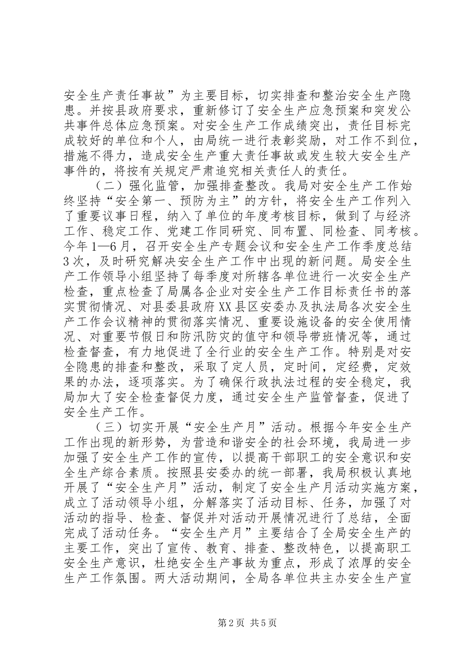 2024年城管局安全生产工作总结_第2页