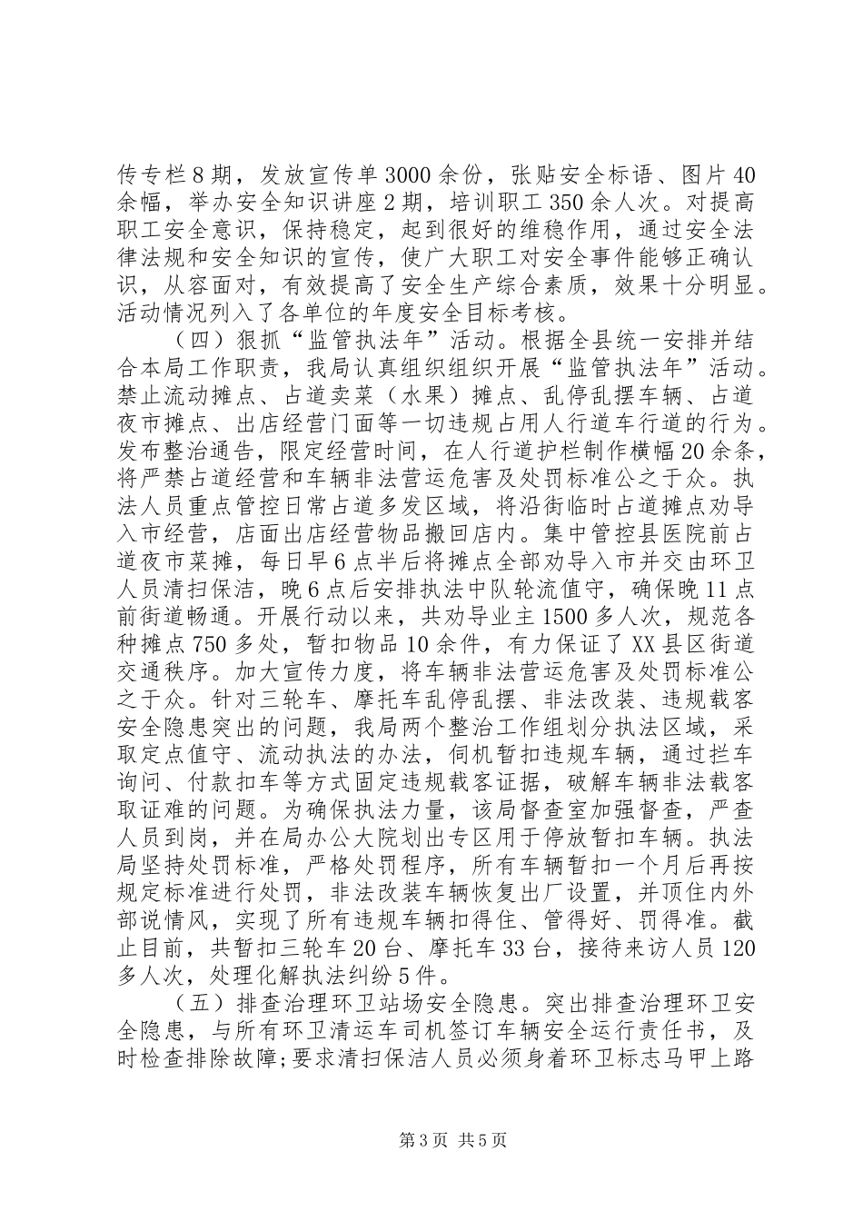 2024年城管局安全生产工作总结_第3页