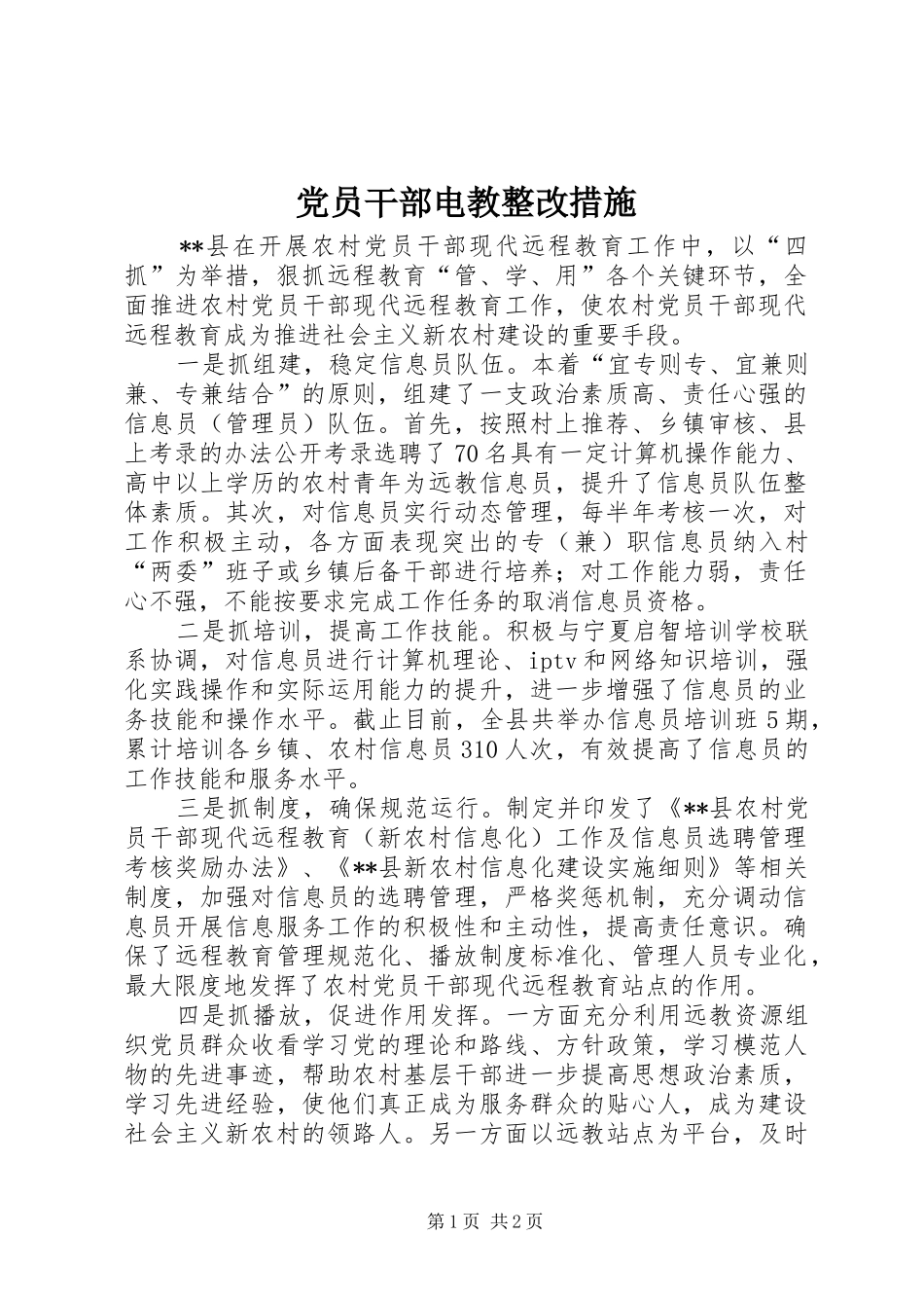 2024年党员干部电教整改措施_第1页