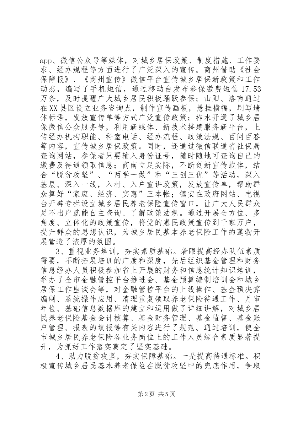 2024年城乡居保工作年终工作总结_第2页