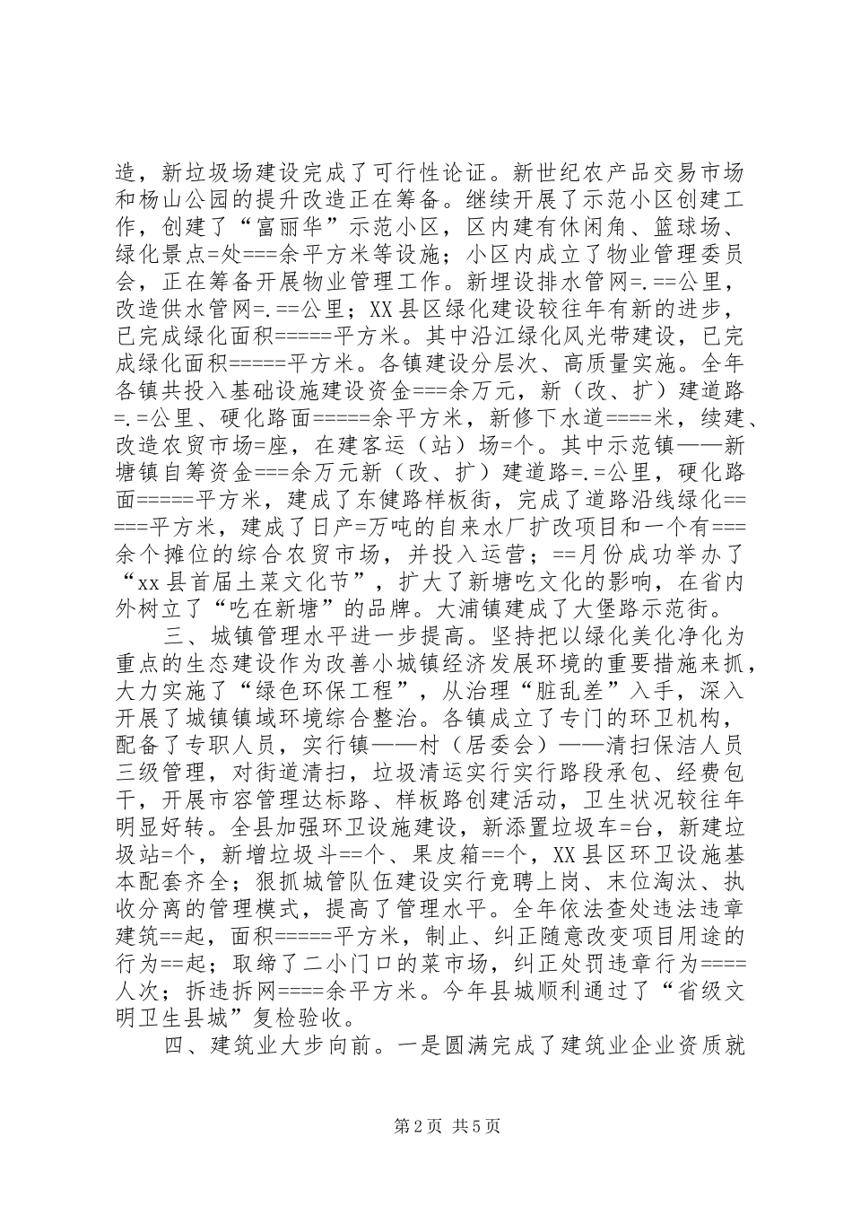 2024年城镇建设管理工作总结_第2页