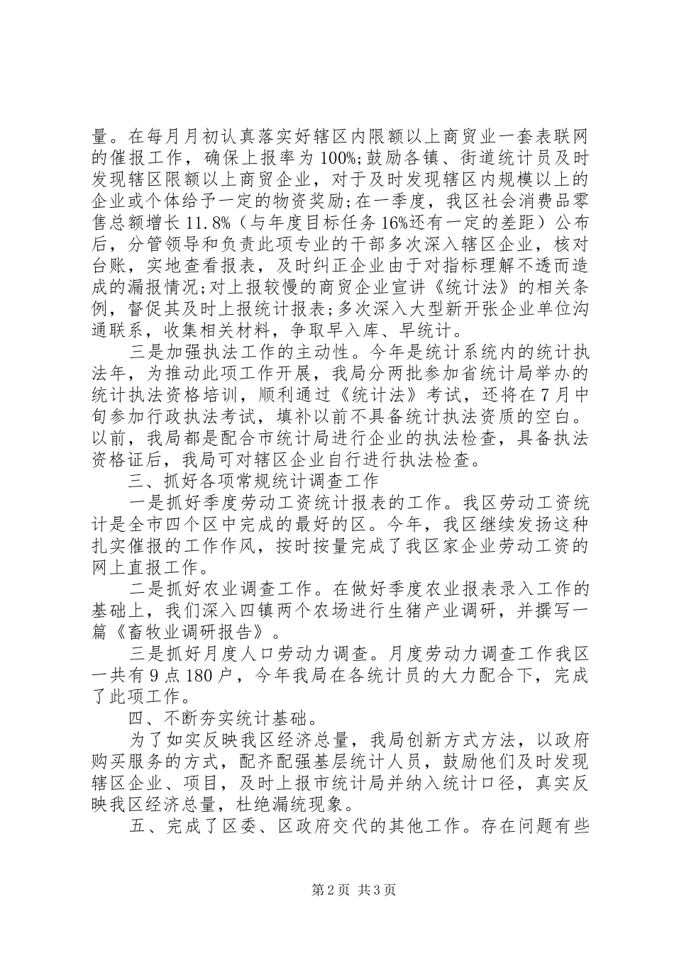 2024年城镇统计局年终工作总结_第2页