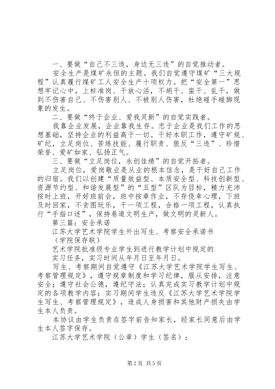 2024年安全的承诺_第2页