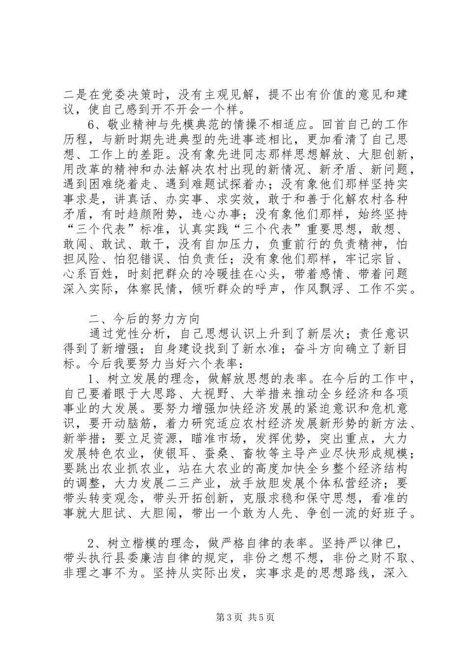 2024年党委书记干部作风整顿自查报告_第3页