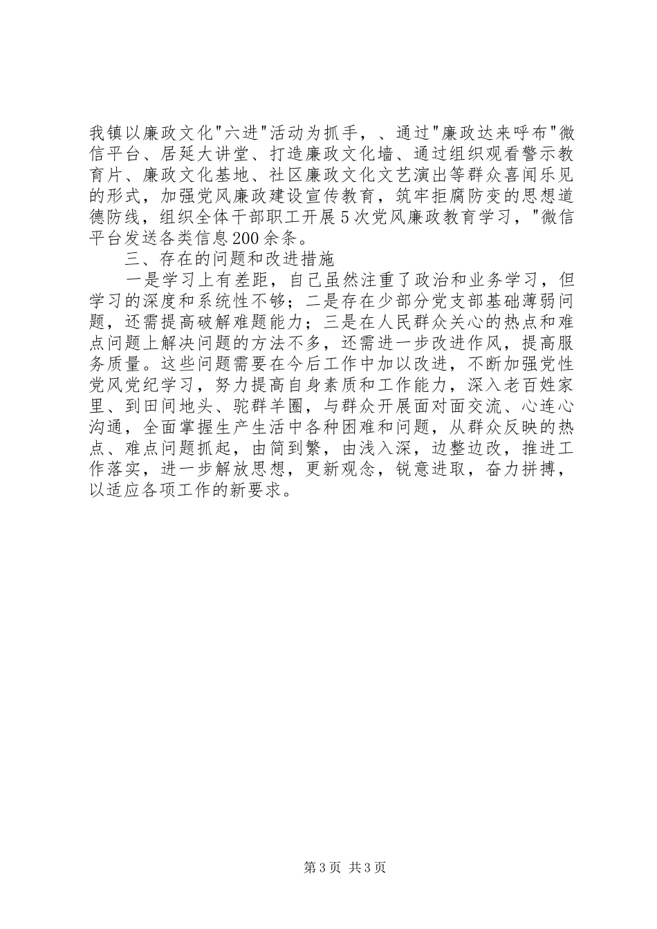 2024年党委书记述职述德述廉报告_第3页