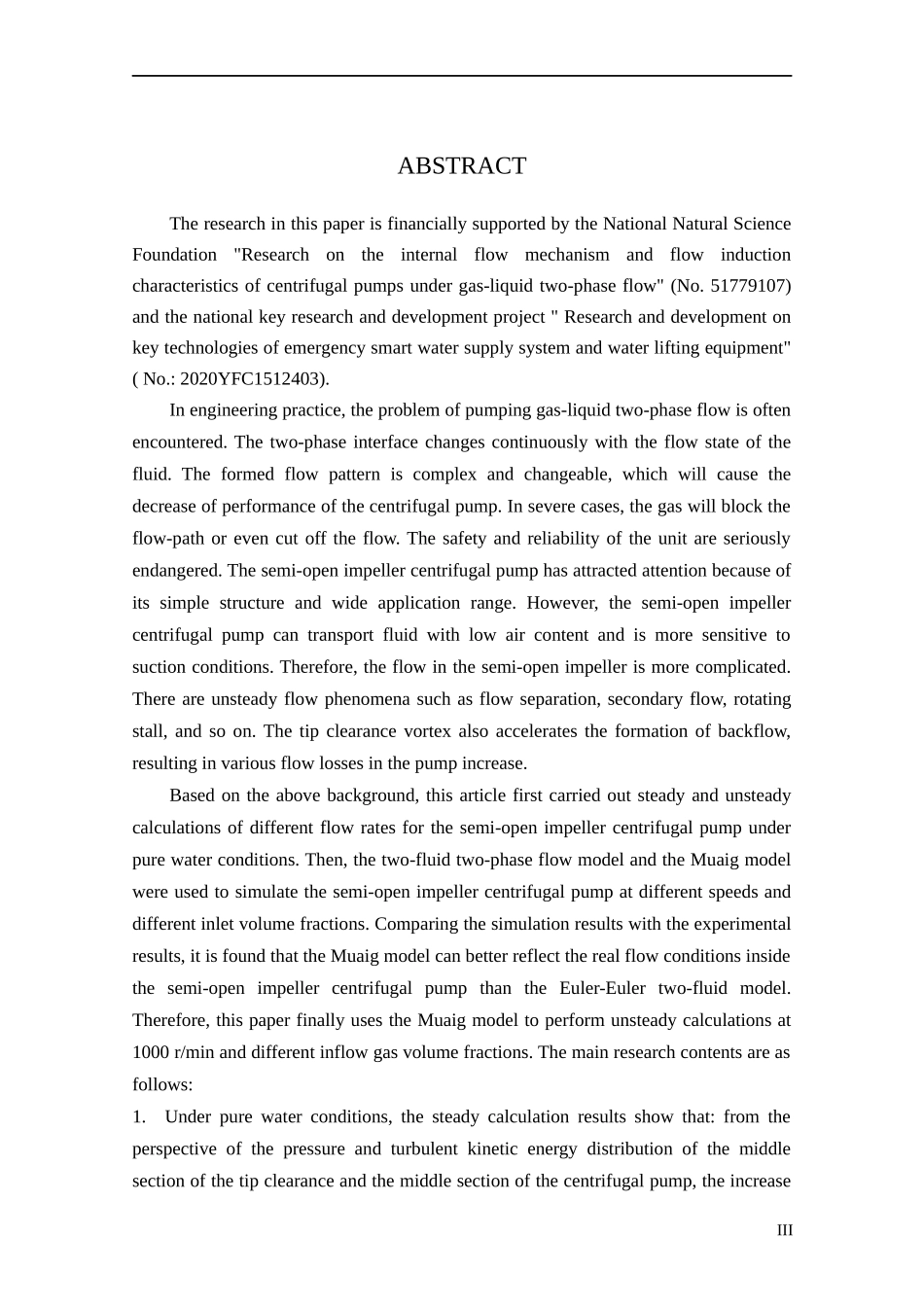 半开式叶轮离心泵内部气液两相不稳定流动特性研究   机械工程及其自动化专业_第3页