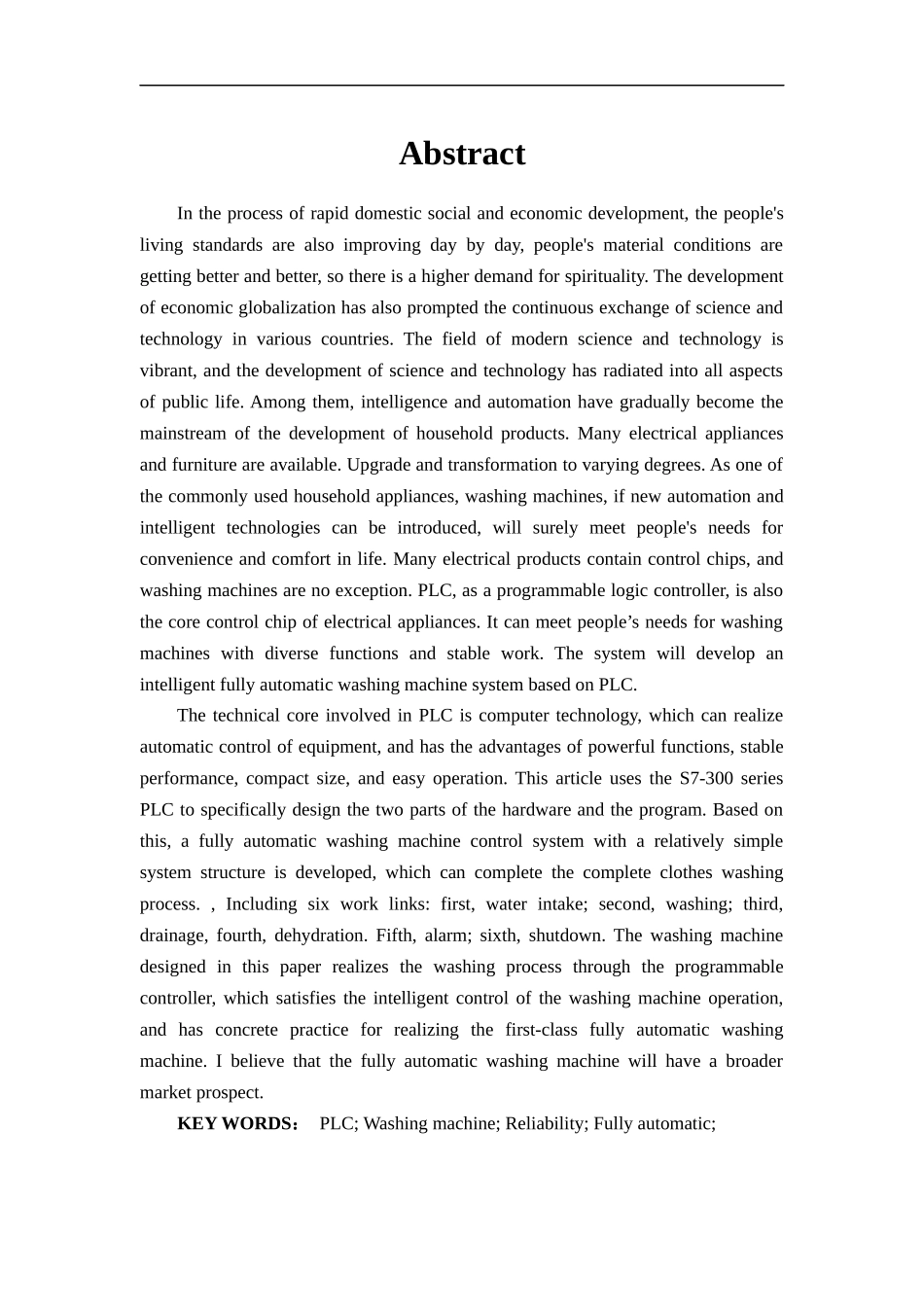 基于PLC的智能全自动洗衣机系统设计 计算机科学和技术专业_第2页