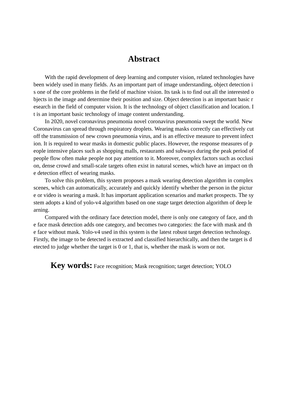 基于目标检测的口罩识别系统的设计与实现  计算机科学和技术专业_第2页