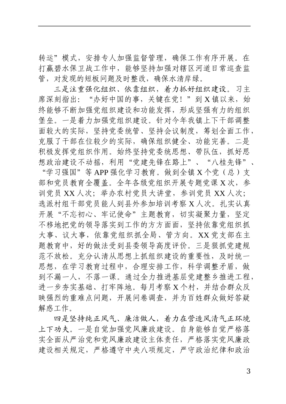 新任职党委书记述职述廉报告_第3页