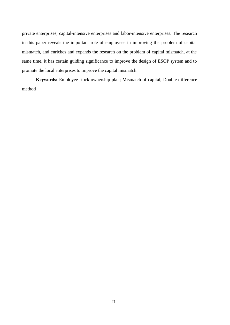 员工持股计划对企业资本错配的影响   工商管理专业_第2页
