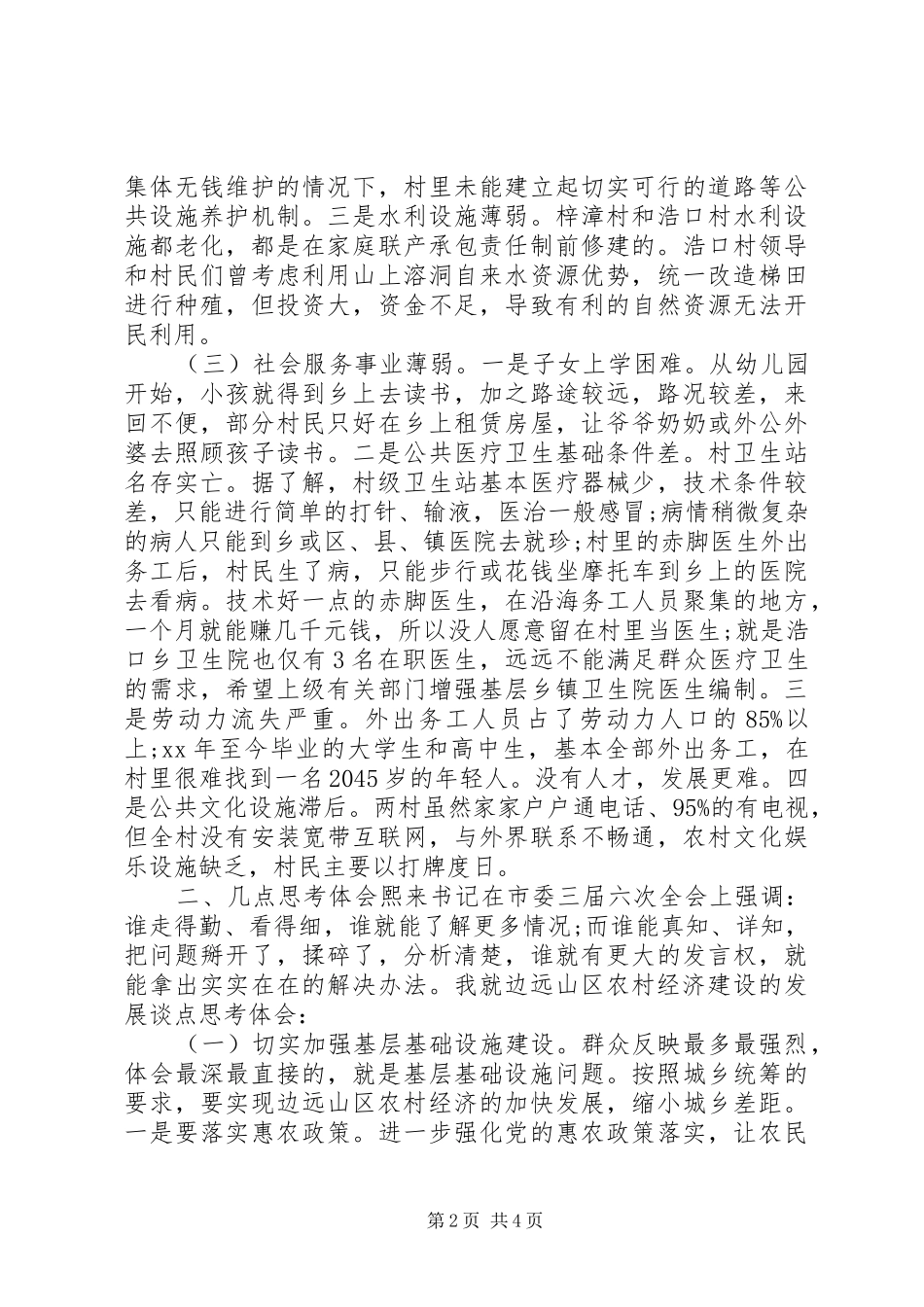 2024年边远山区农村经济发展调研报告_第2页