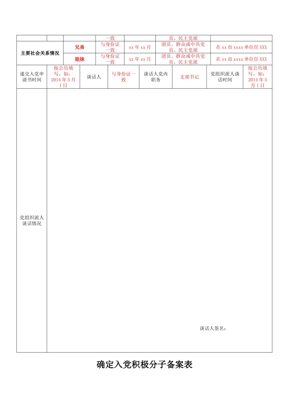 入党材料填写说明【超级详细版】_第2页