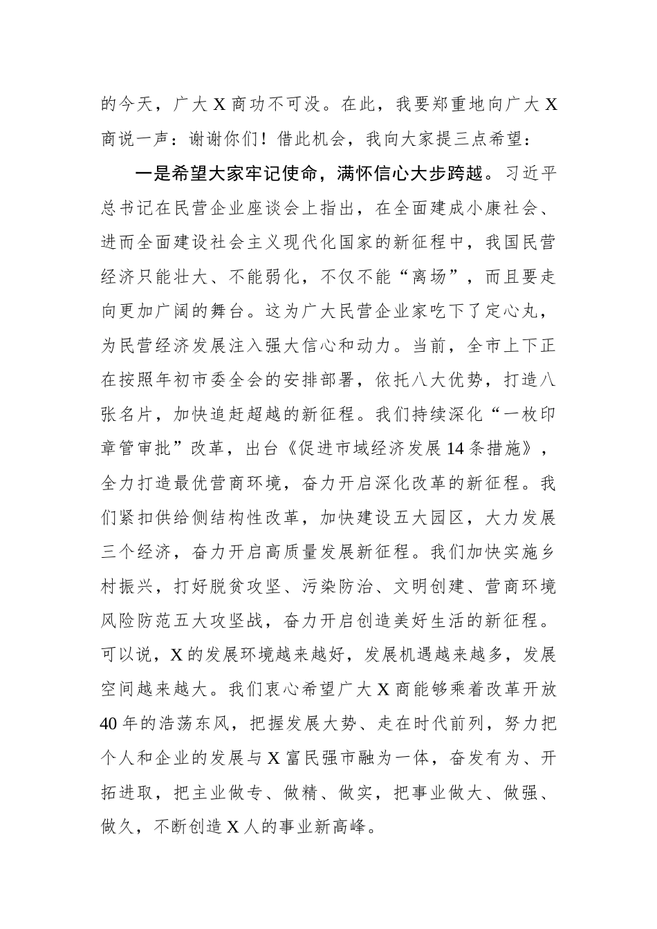 在首届X商大会上的讲话_第2页
